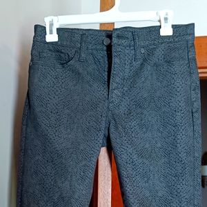 Banana Republic Python Print Jeans Mid-Rise Skinny 28 waist